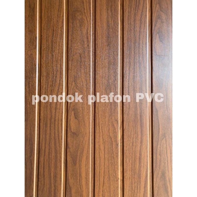 Shunda Plafon Pvc Serat Kayu Tua Doff High Quality (PL 3077-1)