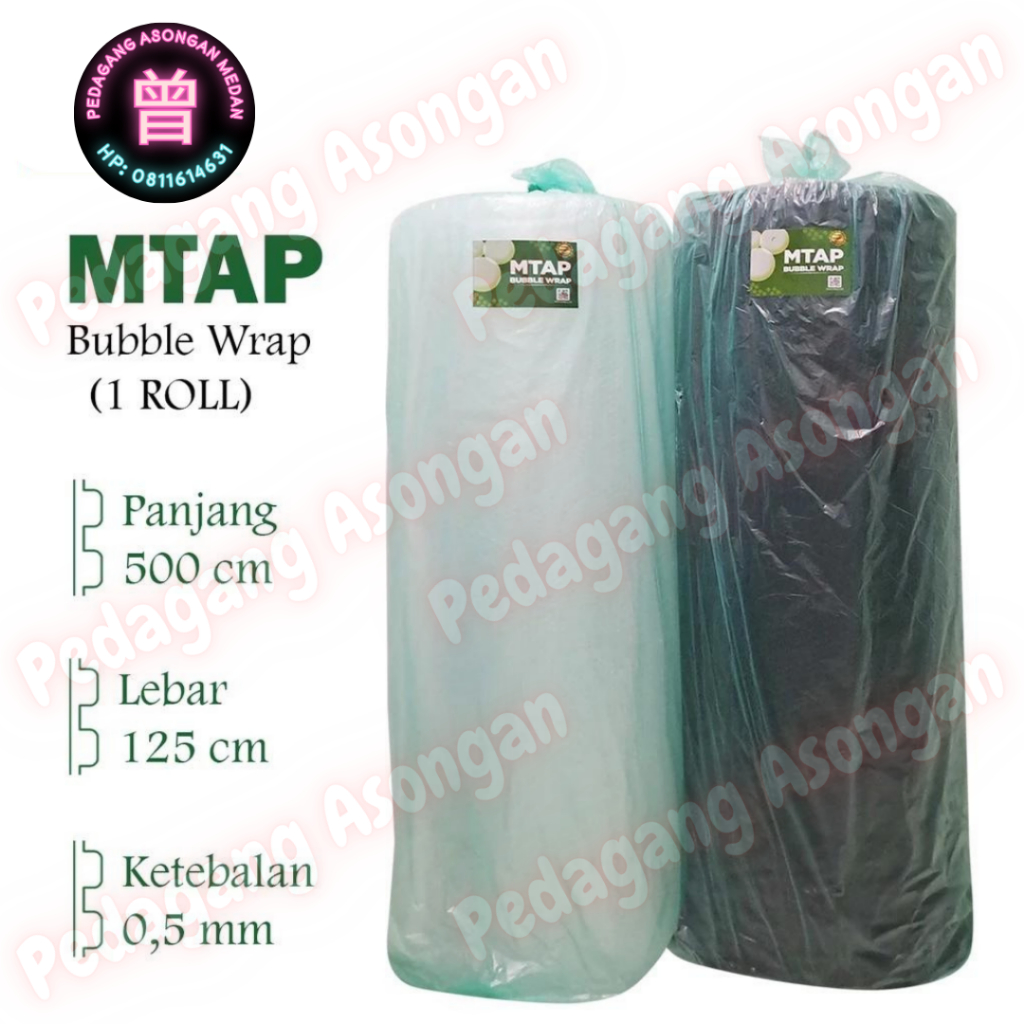 

Bubble Wrap Bening / Hitam 50M x 1.25M