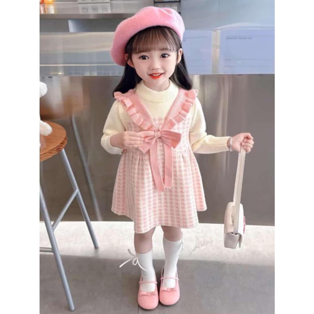 Pakaian Dress Rajut Import Kualitas Premium Anak Perempuan