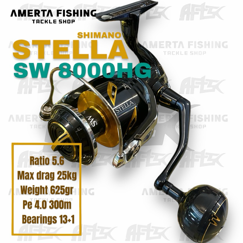 REEL PANCING / REEL SHIMANO STELLA SW 8000HG