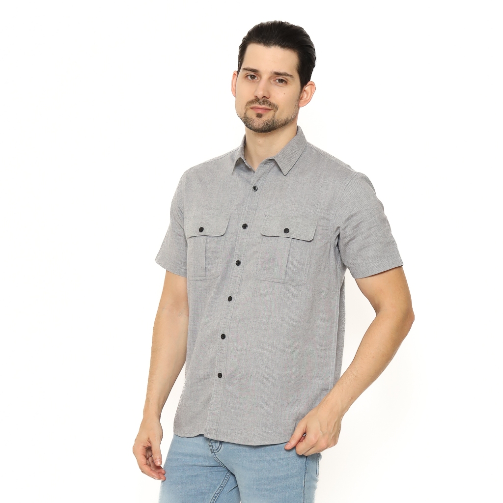 Insight Kemeja Lengan Pendek Pria Renatto Men Shirt Planet Surf