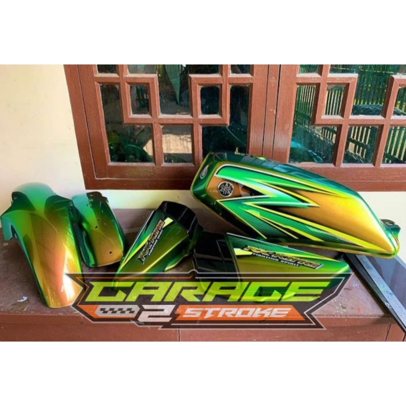 Tangki Set Yamaha Rx King Hijau Xeralic Termurah