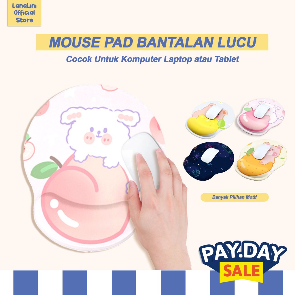 Anime Mousepad 3D Silicone with Bantalan Gel Motif Japanese Mouse pad Karakter Kartun Alas Mouse Ant