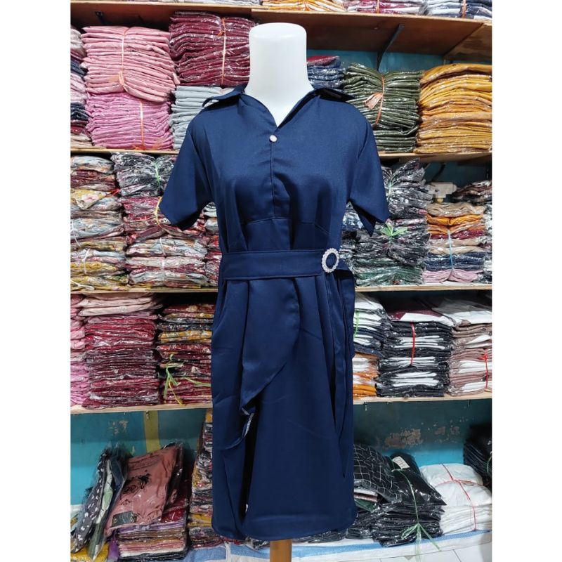 Dress Andin Baju Amanda Manopo Ikatan Cinta Atasan wanita Korean Busui
