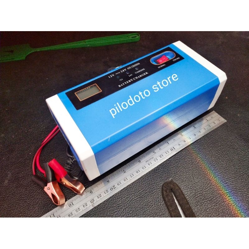 Cas AKI Mobil Motor Charger AKI Motor Mobil Cas AKI 10A 10 Ampere cas AKI 12V 24V Charger AKI Mobil 