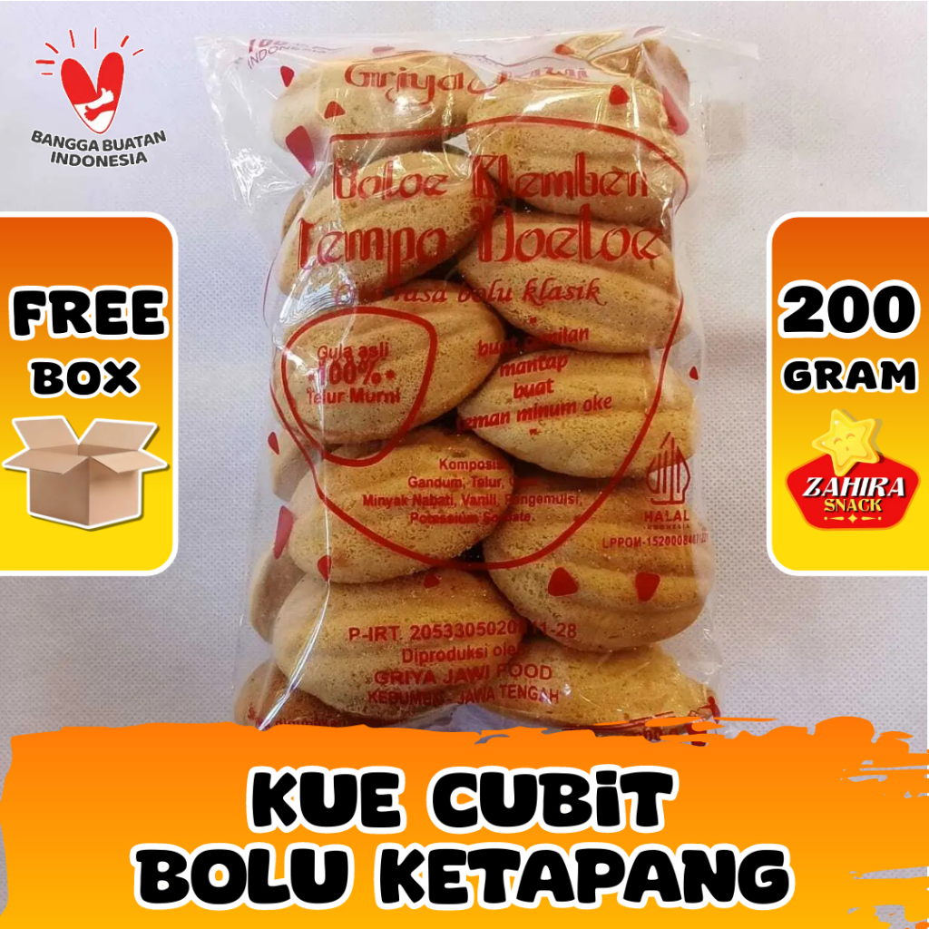 

Kue Bolu Kering Jadul Roti Ketapang Bolu Cubit 200 gram