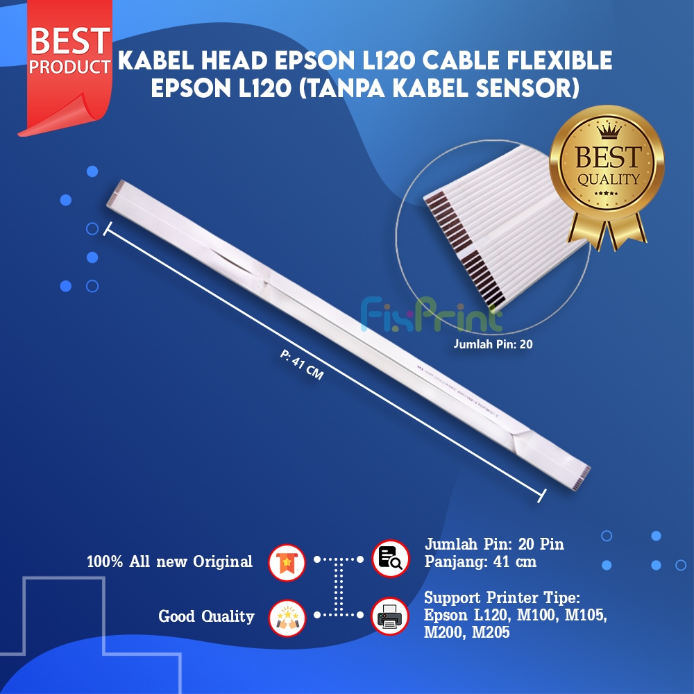 Kabel Head Printer Epson L-120 L-121 Cable Head Print L120 L121 M100 M105 M200 M205