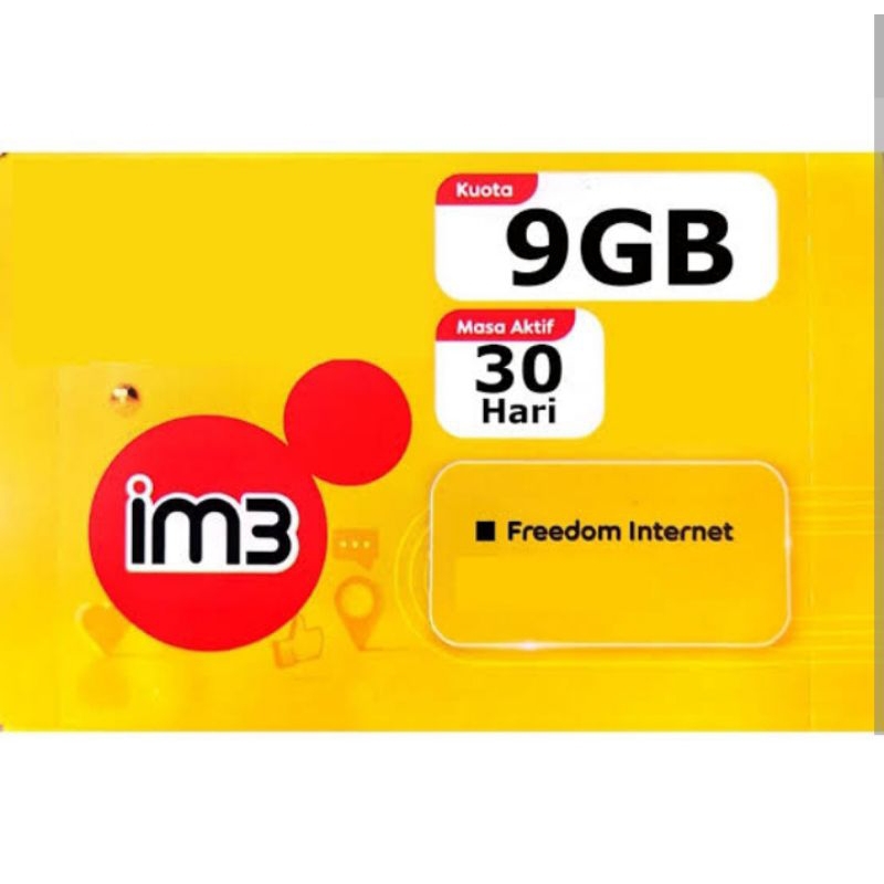 voucher Indosat freedom internet 9gb 30 hari