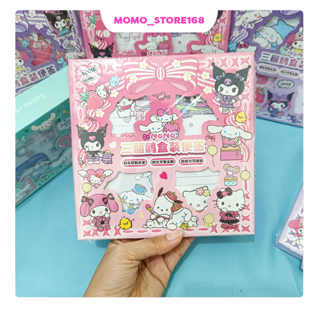 

Ay00! Sticky notes aesthetic sanrio note kartu ucapan ulang tahun memo lucu isi 400 lembar