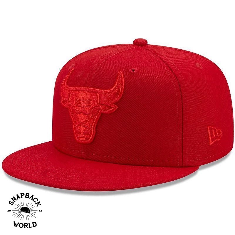 full red chicago bulls snapback