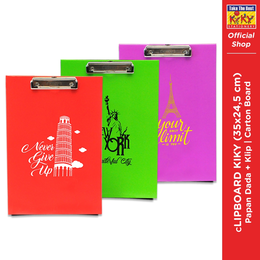 

KIKY Clipboard / Papan Jalan Ukuran Folio (1 Pcs)