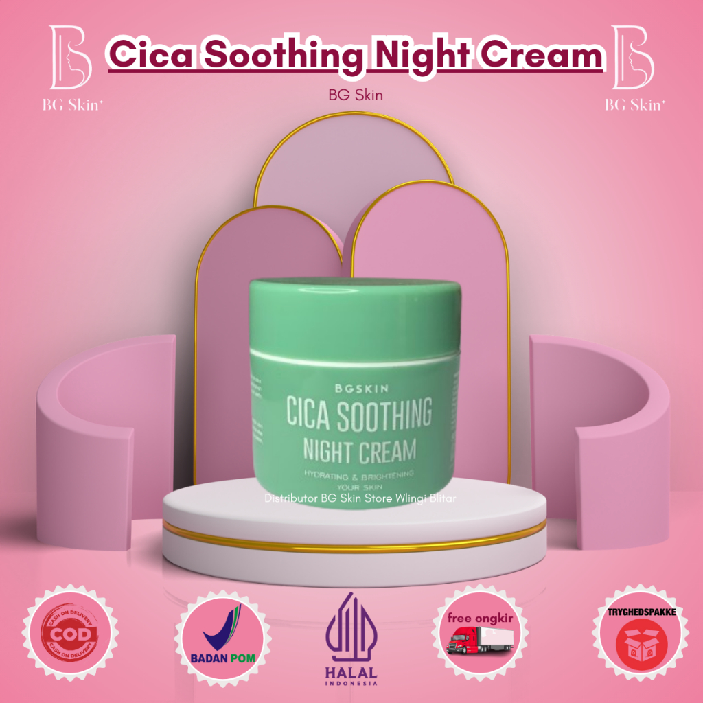 BG Skin Cica Soothing Night Cream | Night Cream Acne