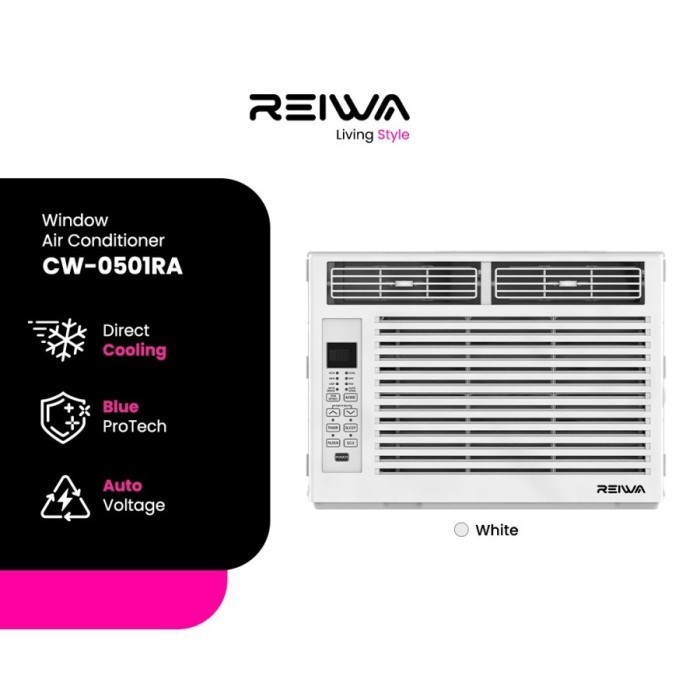 REIWA AC Window 1/2 PK Low Watt - 370 Watt