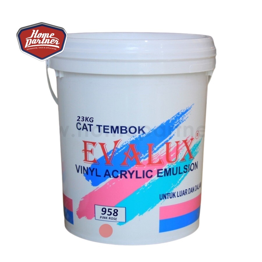 Cat Dinding PINK ROSE Cat Dinding Exterior & Interior Evalux