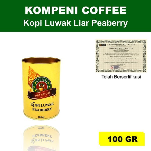 

Kopi Luwak Peaberry 100gram - Kompeni Coffee