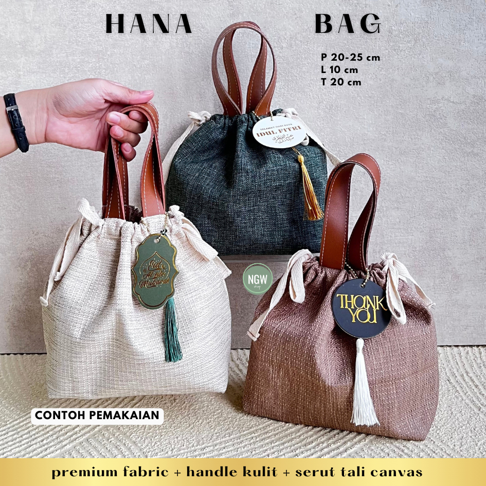 

HANA bag tas hampers premium goodie bag event model serut 25x10x20