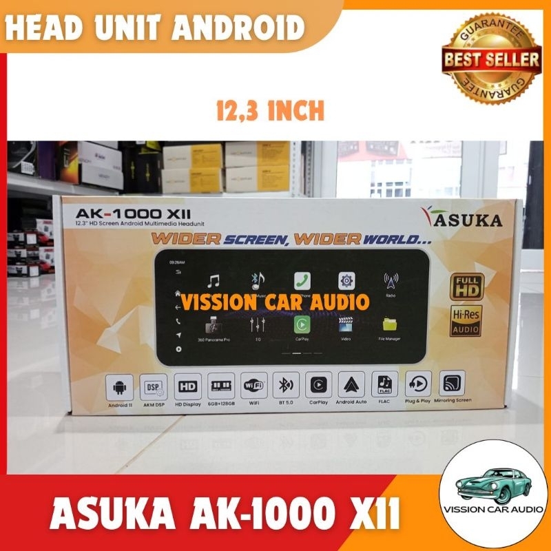 HEAD UNIT ANDROID ASUKA AK-1000 XII ASUKA AK 1000 12INCH
