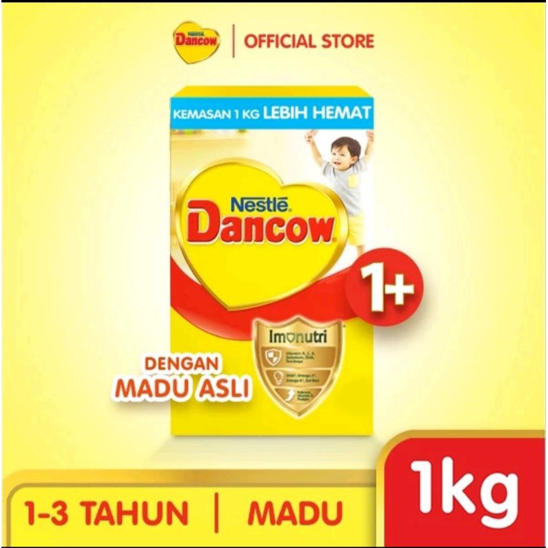 

DANCOW 1+ SUSU BUBUK RASA MADU KEMASAN BESAR 1KG exp juni 2025