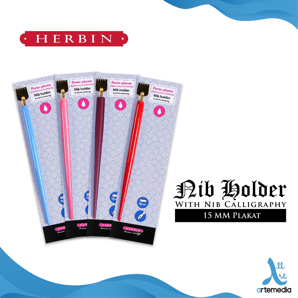 

Herbin Nib Holder with Plakat Nib Calligraphy Pena Kaligrafi