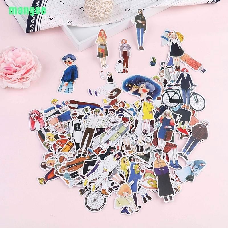 

5 Pcs Stiker OOTD Girl Stiker Outfit Stiker Aesthetic Stiker Journaling Diary
