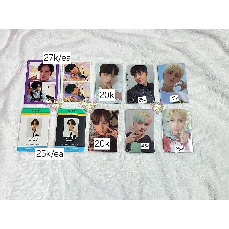 Hueningkai txt album photocard