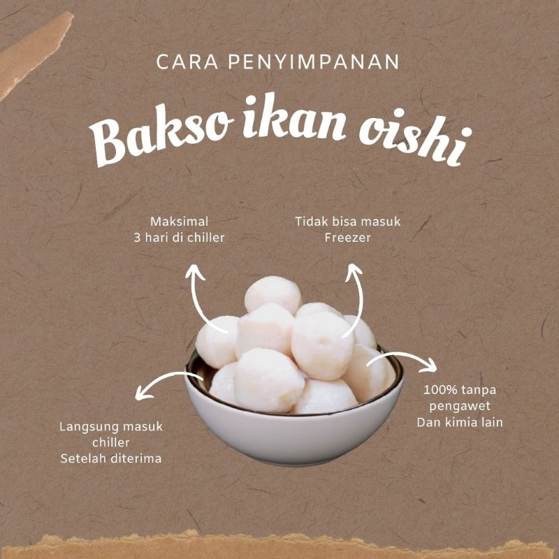 

Bakso oishi ikan fresh tanpa pengawet100%