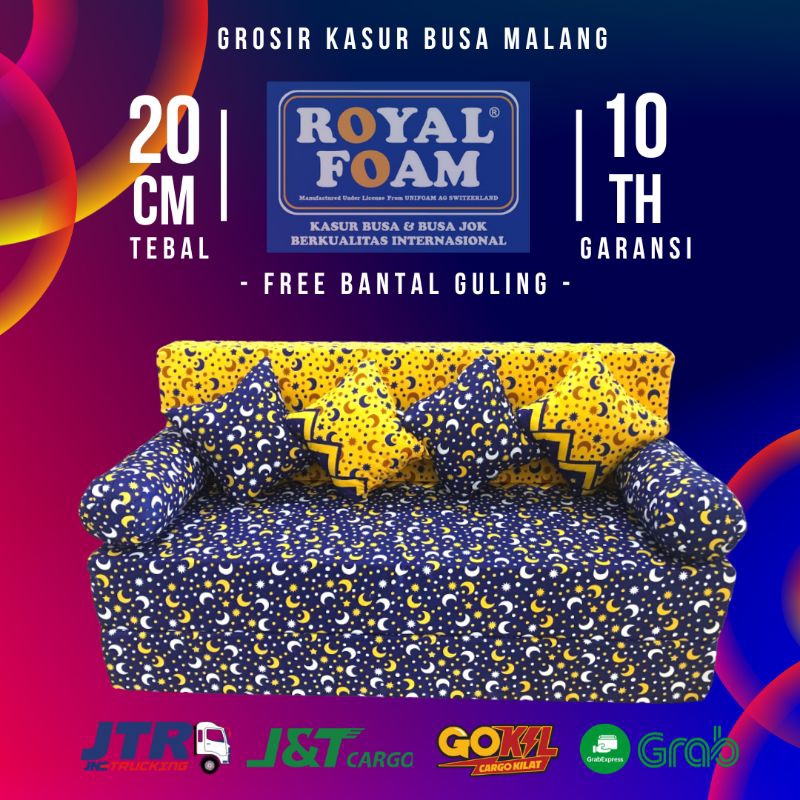 Sofa Bed Kasur Busa Royal Foam Original Tebal 20cm No 1 Bergaransi Resmi 10 Tahun