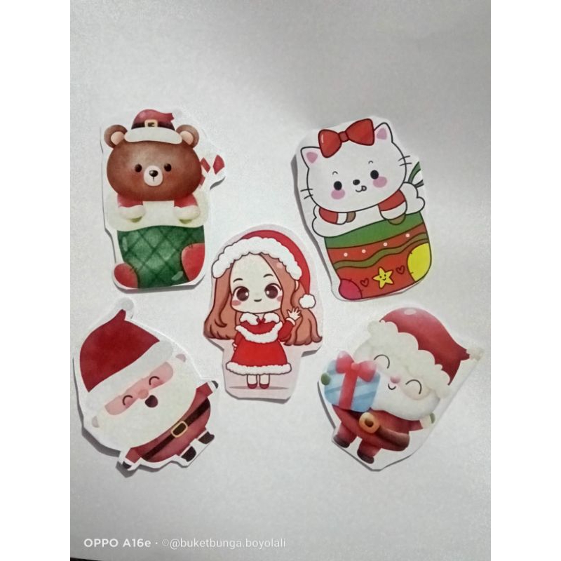 

paket usaha amplop 3d natal Santa clause 100pcs