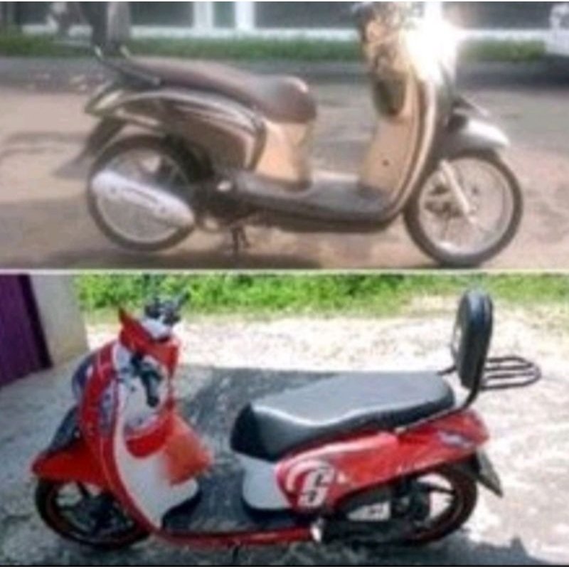 Viral  Jok Sandaran Senderan Belakang Motor New Scoopy Fi Scoopy Karbu Scoopy Injeksi Scopy 125