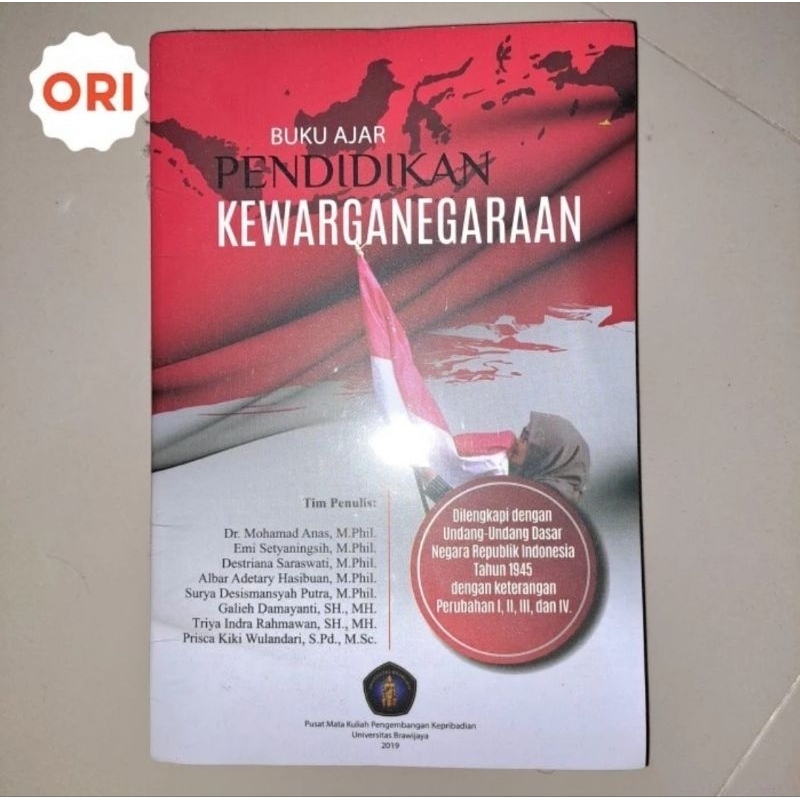 Buku Ajar Pendidikan Kewarganegaraan UB Press Universitas Brawijaya Original 100%