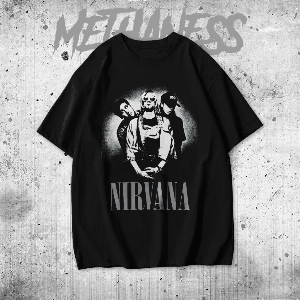 Kaos Band NIRVANA / tshirt kurt cobain NIRVANA Vintage