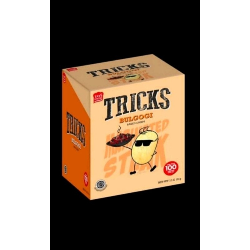 

TRICKS SNACK BAKED CRIPS KENTANG 1 box :10 pcs