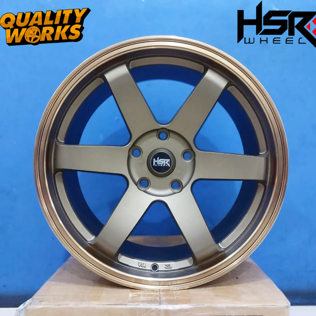 Velg HSR R18 Mobil BMW pelek HSR TOKYO R18 Palang 6 pcd 5x120 Warna Bronze