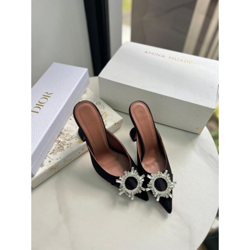 sandal wanita amina muaddi heels