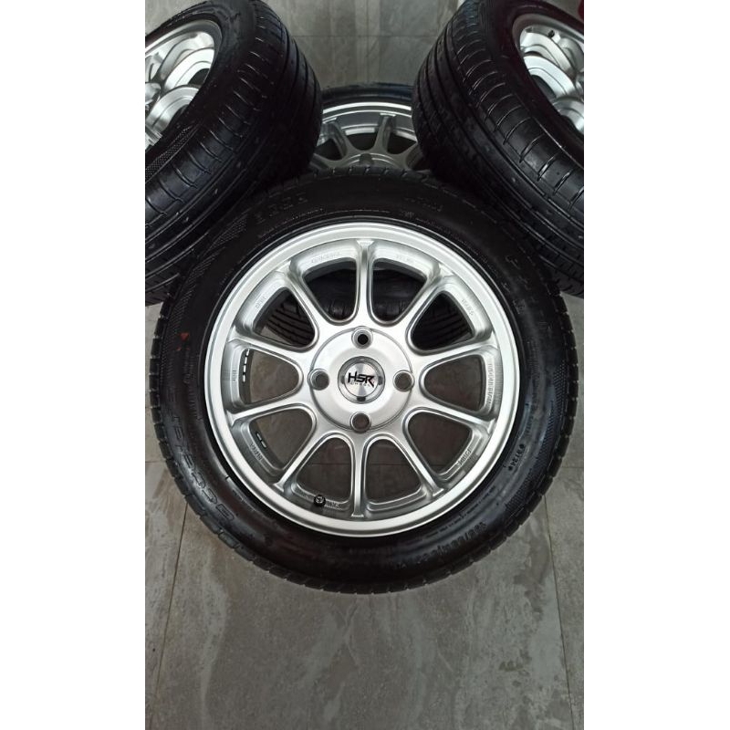 Velg HSR FE03 R15 + Ban Nik 2024 -/+ 95 % #RPF1 #SSW #CE28 #TE37 #Enkei #R16 #Ban #SX2