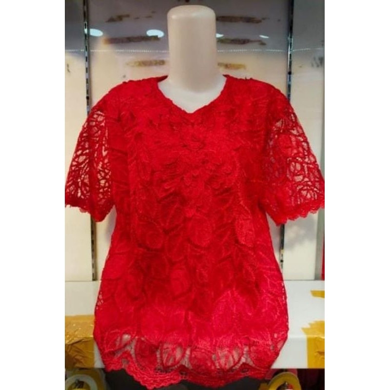 ATASAN BLOUSE BROKAT KILAP BANGKOK WANITA
