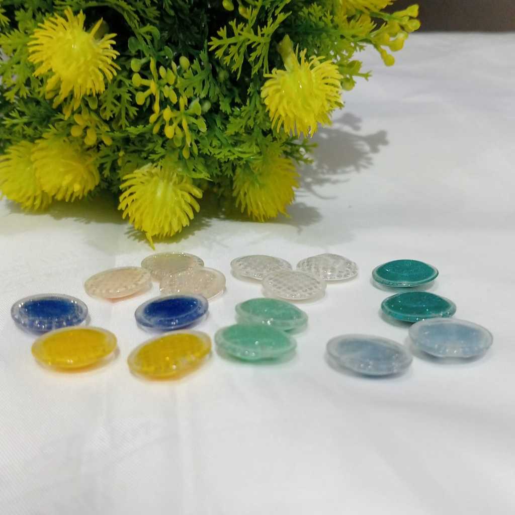 Kancing Hias Kerlip Warna Bnk 022 Kecil/12 pcs