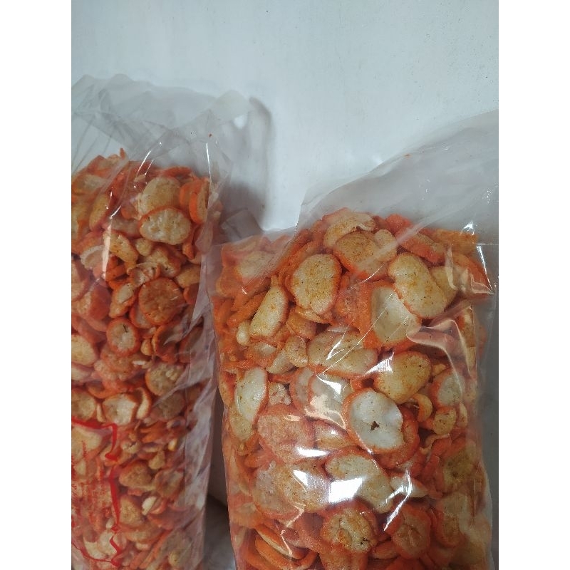 

KERUPUK BALADO PEDAS, KEMASAN 1KG. Renyah, kriuk