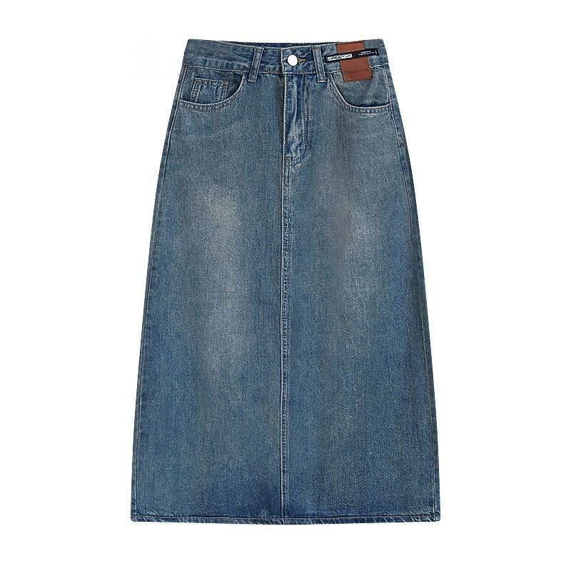 D3W Midi Skirt Rok Jeans Wanita Highwaist Jeans Import Premium Rok Midi Korean Style