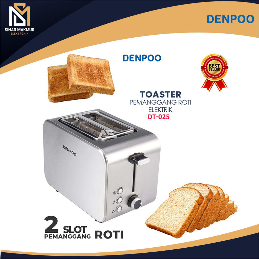 TOASTER PEMANGGANG ROTI DT 023 DENPOO