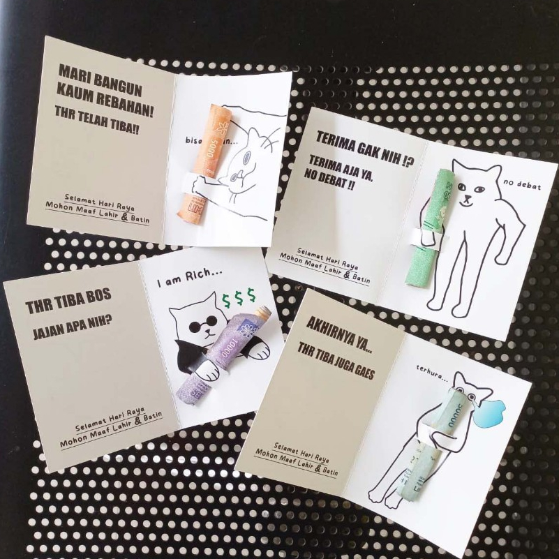 

RK Amplop Lipat Peluk - [1 Paket isi 8 pcs] - AMPLOP ANGPAO THR IDUL FITRI VIRAL UNIK LUCU - Paket