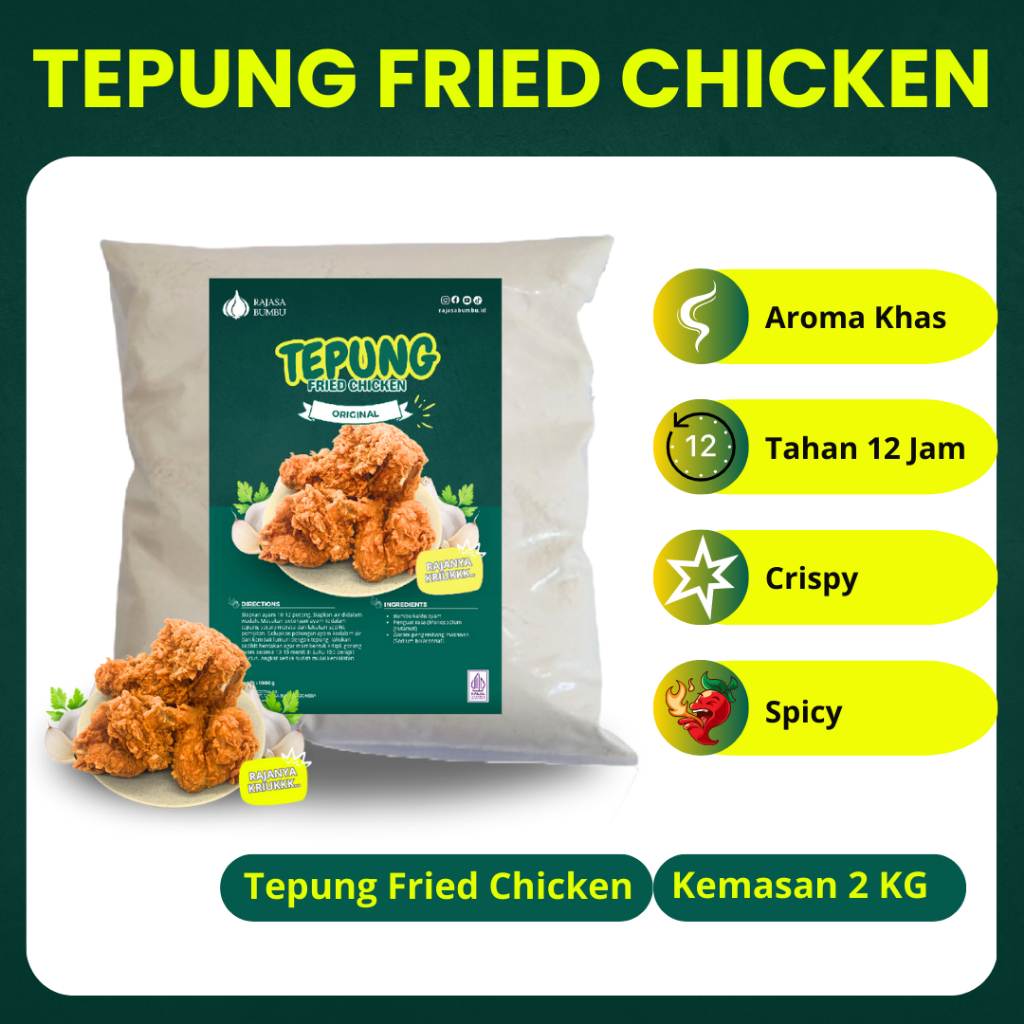 

Tepung Breader 2kg Fried Chicken Siap Pakai