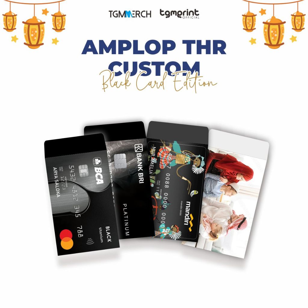 

TGM MERCH - Amplop THR Lebaran Custom Black Card Edition