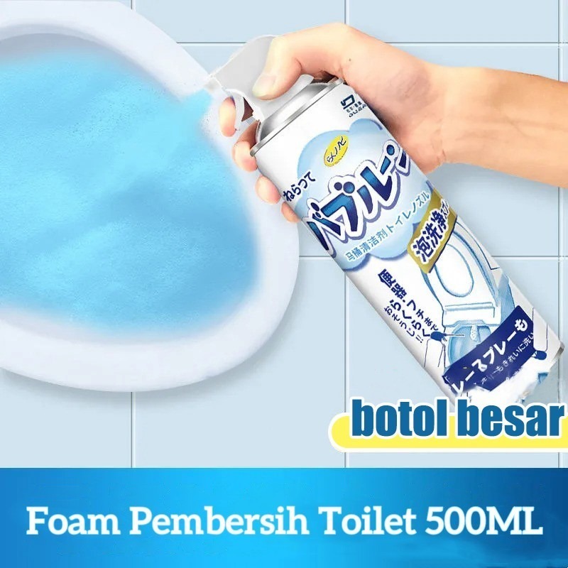 	 << Jenius >> PEMBERSIH TOILET TANPA DISIKAT 500ML PEMBERSIH WASTAFEL BAK MANDI PEMBERSIH KERAK KERAMIK PEMBERSIH CERMIN / FOAM PEMBERSIH TOILET KERAK KERAMIK KAMAR MANDI ISI 500ML PEMBERSIH WC / SPRAY PEMBERSIH TOILET SERBAGUNA ISI 500ML	