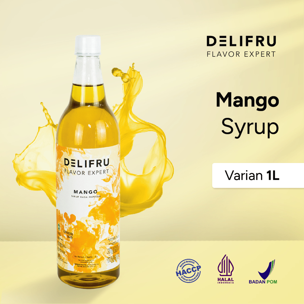 

Syrup Mango Delifru 1 Liter - Sirup Buah Mangga Premium