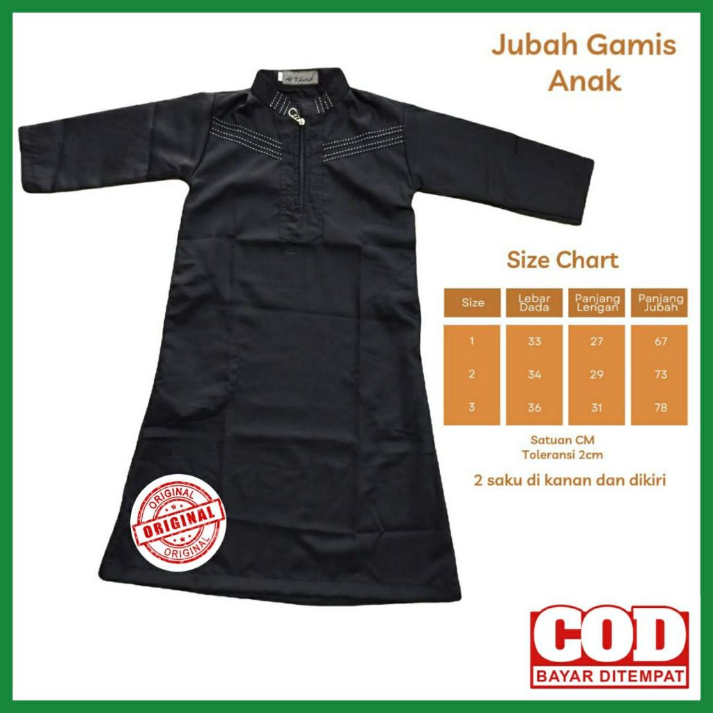 Jubah Muslim Anak / Jubah Anak Laki Laki / Jubah Anak Premium / Jubah Habib Anak / Jubah Anak Laki P