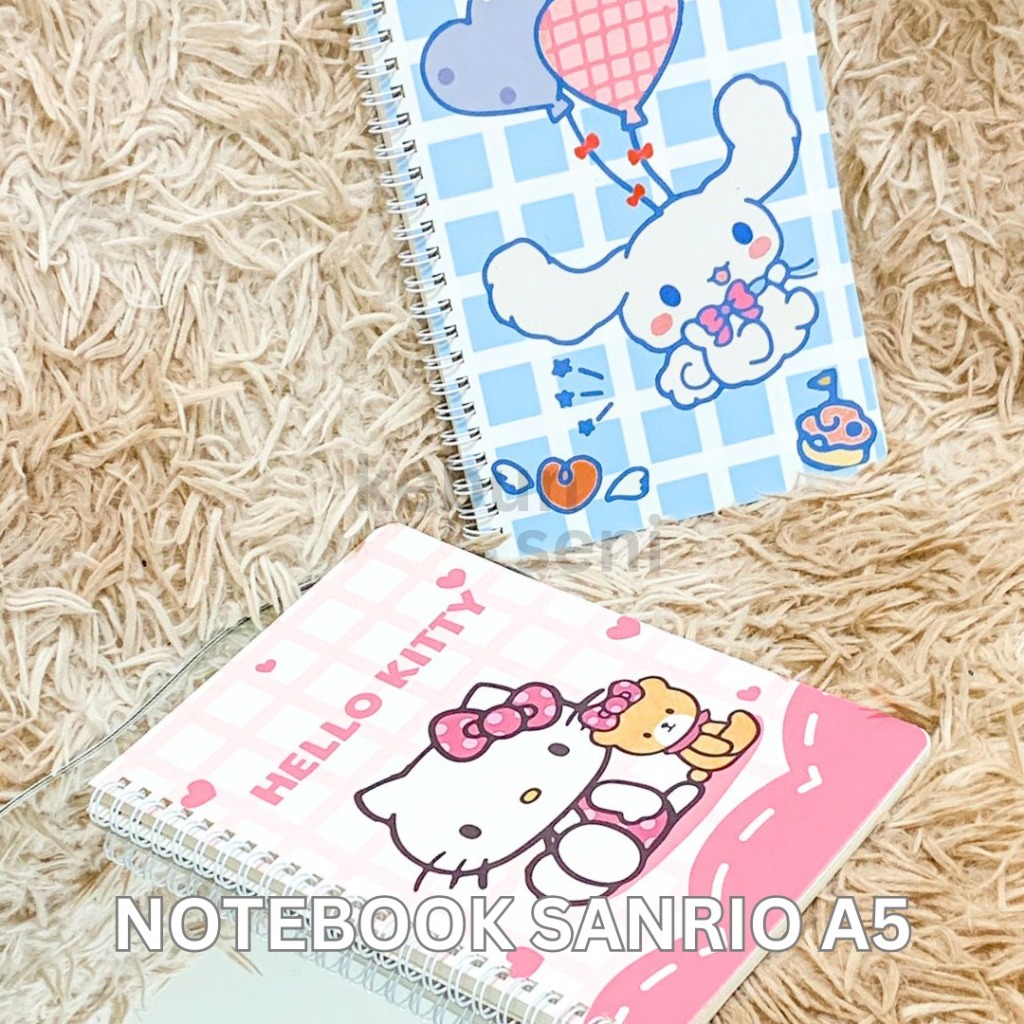 

Buku Notebook Spiral Sanrio A5 Hello Kitty Cinnamoroll | BK-1103