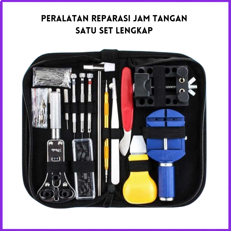 COD TaffSPORT Peralatan Reparasi Jam Tangan Watch Repair Tool Kit Set / set alat bongkar jam tangan 