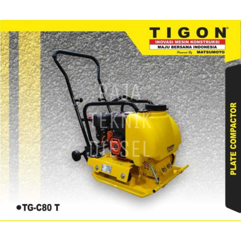 Mesin Stamper Kodok Plate Compactor TIGON TG-C80 T ORIGINAL TERBAIK