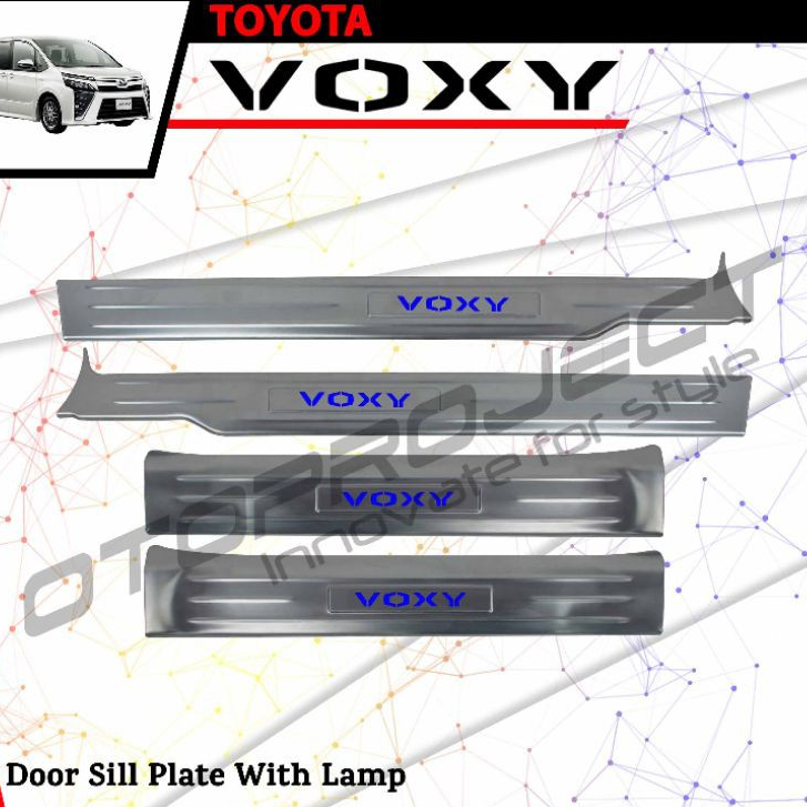 Door Sill Plate LED Toyota Voxy Otoproject Sillplate Samping Voxy